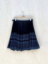 Load image into Gallery viewer, Vintage Tribal Hmong Blue Indigo Wrap Skirt