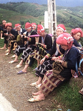 Load image into Gallery viewer, Vintage tribal Red Dao Trousers